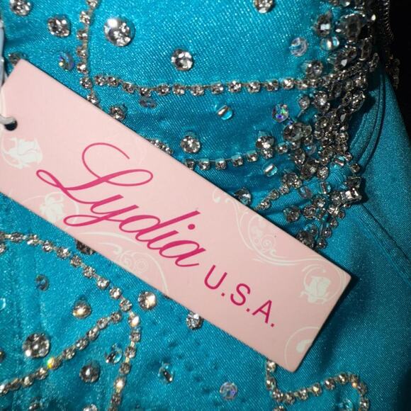 Blue Bustier with Rhinestones - Picture 5 of 5